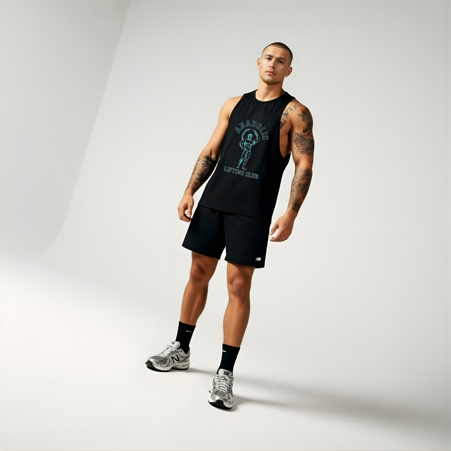 Lifting Club Tee - Cyan Edition